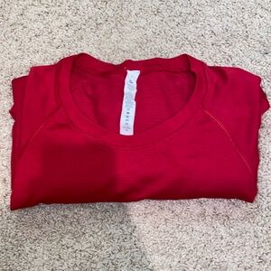 Red LuluLemon Long Sleeve
